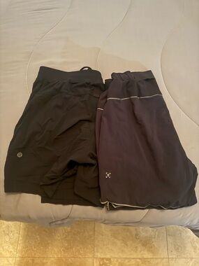 Lululemon Black Athletic Shorts 5” (2 pairs)